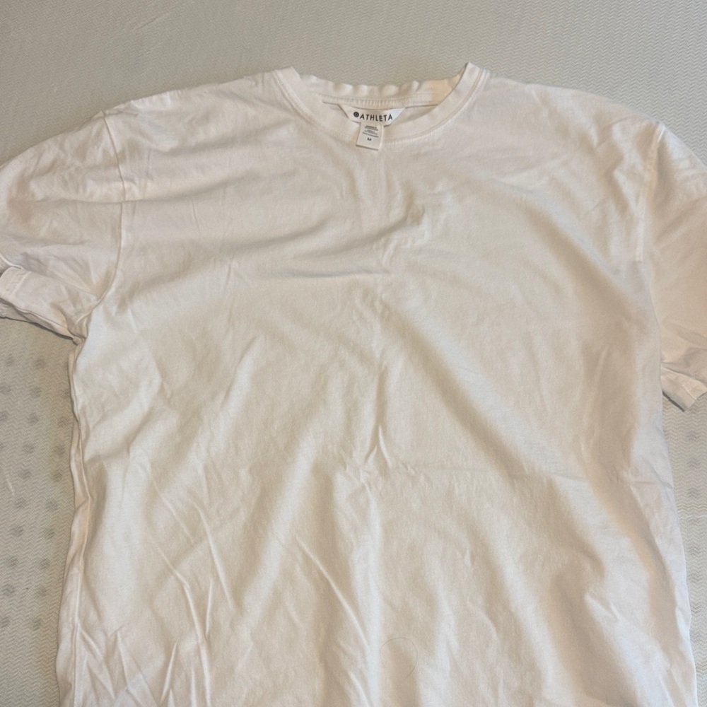 Athleta White womens white t-Shirt